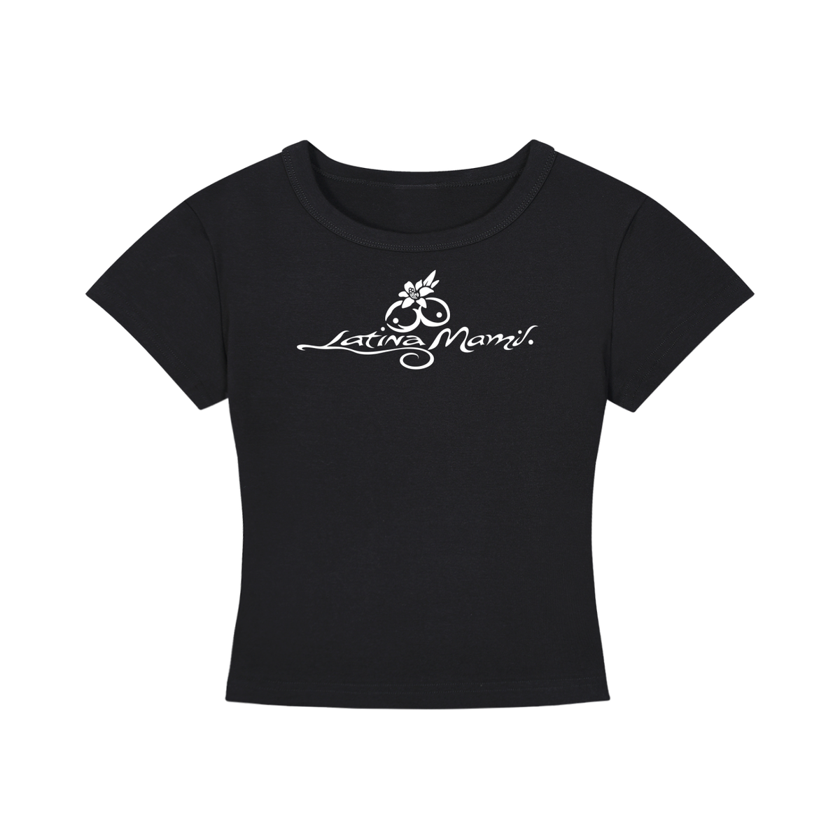 STANDARD GOODS fitted cropped T-shirt showing its close, shaped cut