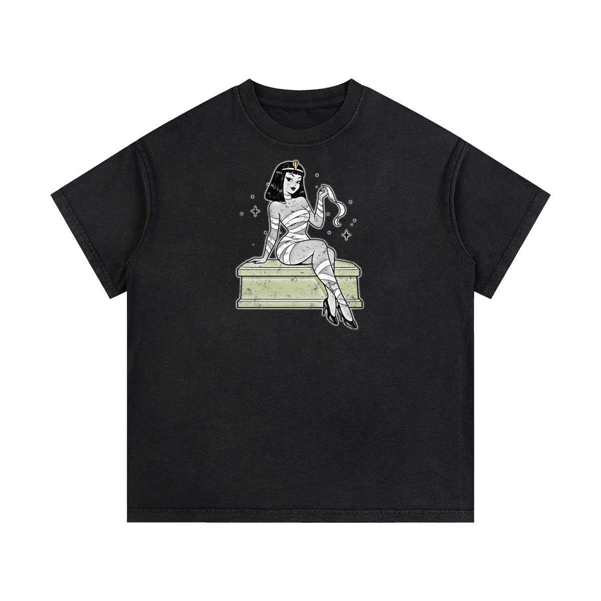 STANDARD GOODS standard unisex washed T-shirt shown flat