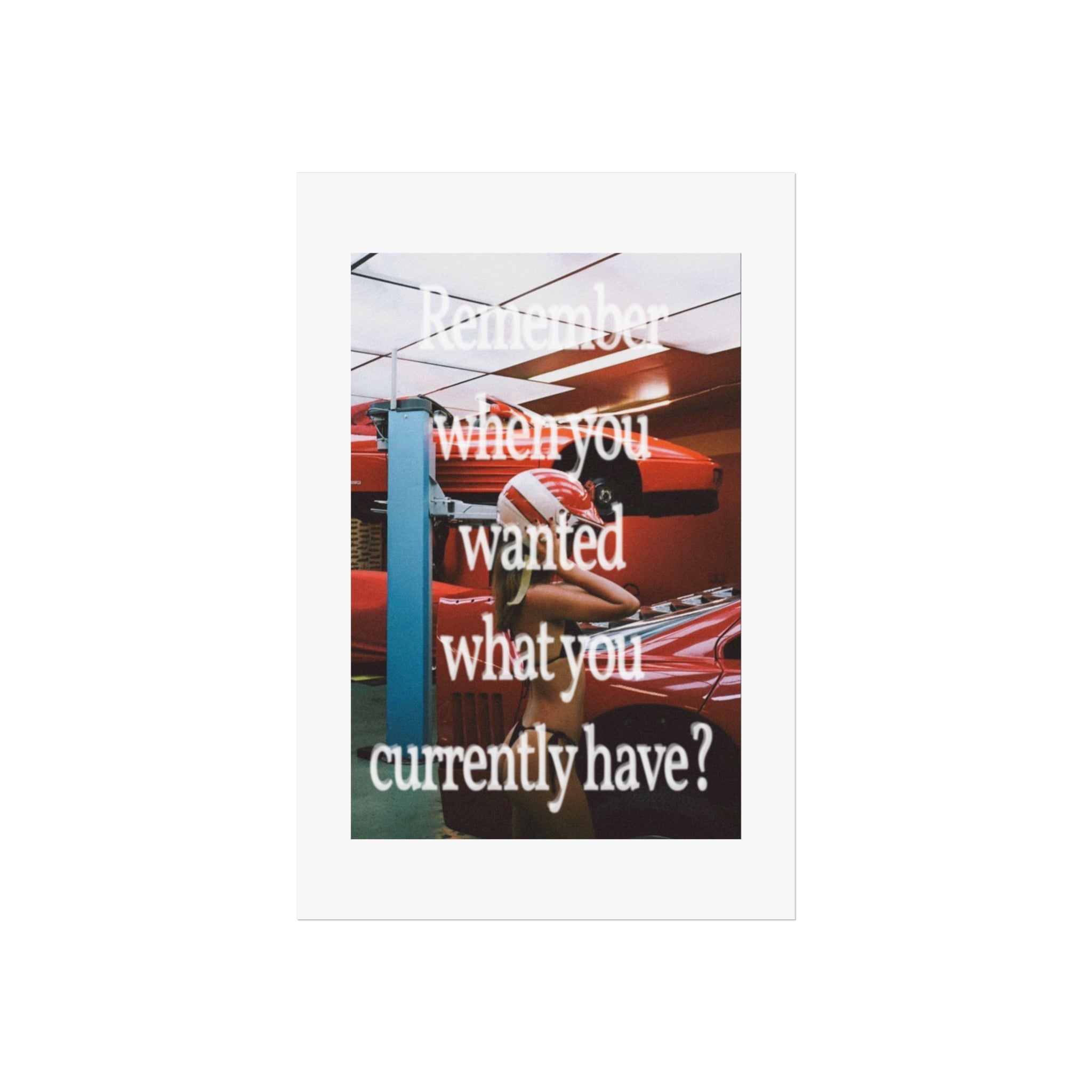 Wants and Needs Matte Wall Art