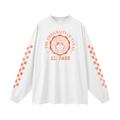 UTEP Checkered-Sleeve Oversized Long-Sleeve Tee