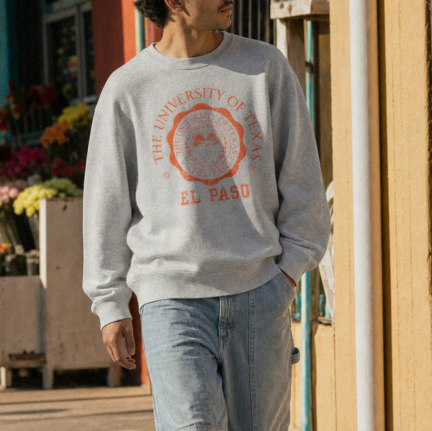 UTEP Heritage Medallion Oversized Crewneck